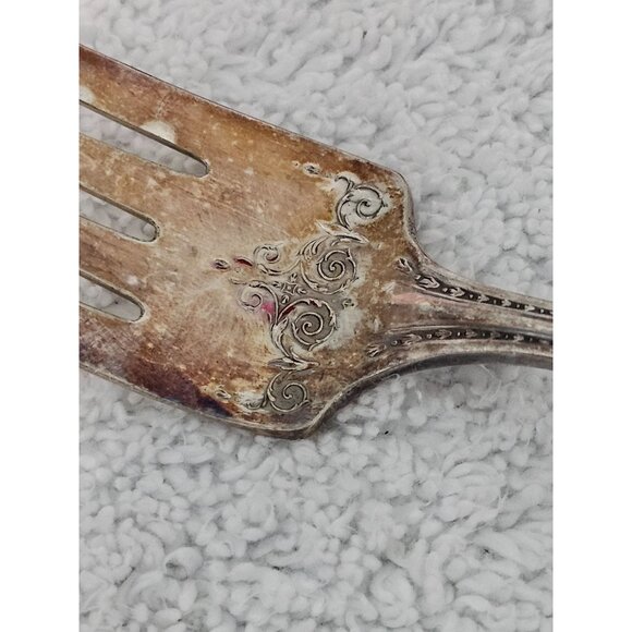 Vintage Community Plate Silver Fork Set of 3 Intricate READ - Picture 7 of 10